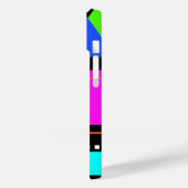 レトロヴィンテージ80sカラフルネオントレンディー幾何学模様 Case-Mate iPhoneケース (裏面 / 左)