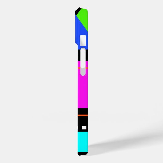 レトロヴィンテージ80sカラフルネオントレンディー幾何学模様 Case-Mate iPhoneケース (裏面 / 左)