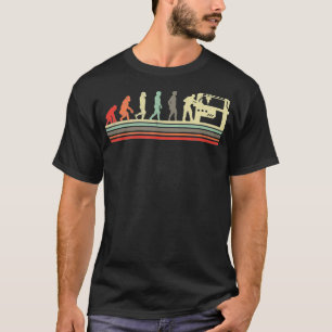 レトロヴィンテージCNC機械レトロ進化 Tシャツ