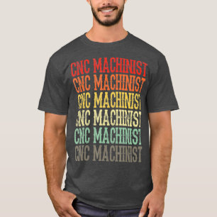 レトロヴィンテージCNC機械装置 Tシャツ