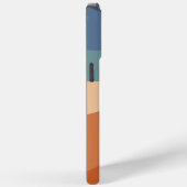 レトロヴィンテージGroovy波ストライプのモノグラム Case-Mate iPhoneケース (裏面 / 右)