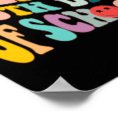 レトロヴィンテージGroovy 100 School For Teache ポスター (角)