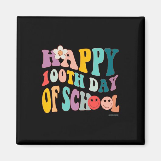 レトロヴィンテージGroovy 100 School For Teache マグネット (正面)