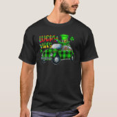 レトロヴィンテージSt patricks dayシャムロックラッキービベス Tシャツ (正面)