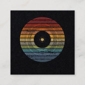 レトロヴィンテージVinyl 80s 90sミュージックパーティーディスコギフト スクエア名刺