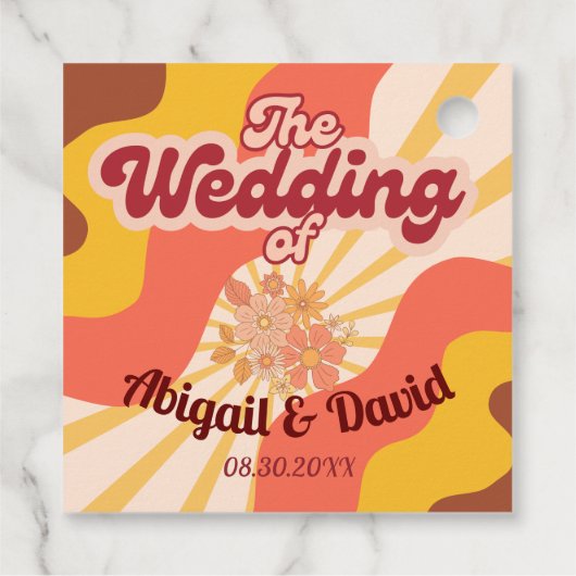 レトロヴィーブヴィンテージウェディング フェイバータグ (裏面)