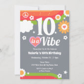 レトロヴィーベ10誕生日 招待状 (正面)