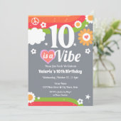 レトロヴィーベ10誕生日 招待状 (スタンド正面)