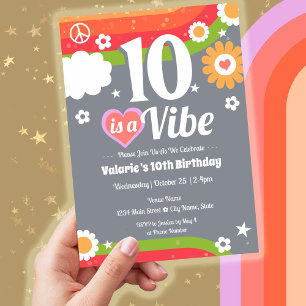 レトロヴィーベ10誕生日 招待状