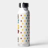 レトロヴィー最高のパパEver 2 Photo Collage ウォーターボトル (左面)