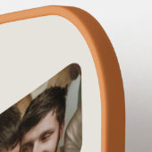 レトロヴィー最高のパパEver' 3 Photo Collage ピックルボールラケット (左詳細)