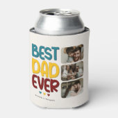 レトロヴィー最高のパパEver' 3 Photo Collage 缶クーラー (缶正面)