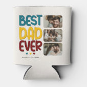 レトロヴィー最高のパパEver' 3 Photo Collage 缶クーラー (正面)