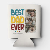 レトロヴィー最高のパパEver' 3 Photo Collage 缶クーラー (裏面)