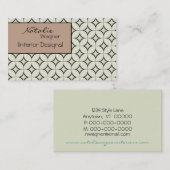 レトロー無線ビジネスカード、ラテ 名刺 (正面/裏面)