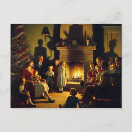 レトロ一家のクリスマスの恐怖 ポストカード