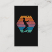 レトロ一輪車ジャグリングサーカスアーティストジャグラー 名刺 (正面)