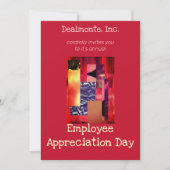 レトロ丁合い 招待状 (正面)