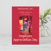 レトロ丁合い 招待状 (スタンド正面)