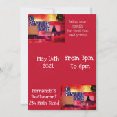 レトロ丁合い 招待状 (裏面)