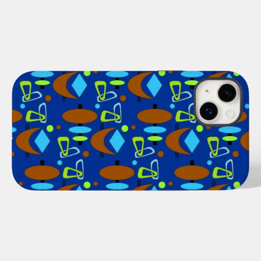 レトロ三日月トーテム形状 Case-Mate iPhoneケース (裏面 (横))