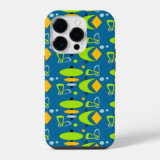 レトロ三日月トーテム形状 iPhoneケース (裏面)