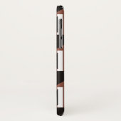 レトロ三角パターンおよび正方形ジオメトリ Case-Mate iPhoneケース (裏面/左)