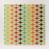 レトロ三角形：ジオメトリパターンのスローバック ジグソーパズル (横)