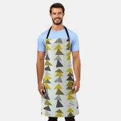 レトロ三角形：可変シームレスパターン。 エプロン (着用した状態)
