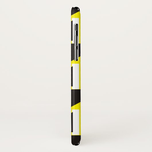 レトロ三角模様と正方形 Case-Mate iPhoneケース (裏面/左)