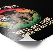 レトロ上級クラス2025 Sloth Capの卒業 フォトプリント (角)