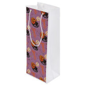 レトロ不気味キットンカボチャムーンズオンパープル ワインギフトバッグ (裏面アングル)