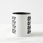 レトロ不気味スカルマグカップ マグカップ (中央)