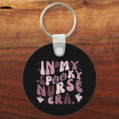 レトロ不気味ナース引用文 キーホルダー (正面)