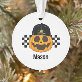 レトロ不気味パンプキンデュード男の赤ちゃん名ハロウィーン オーナメント