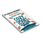 レトロ不気味パンプキンハロウィーンコージー不気味シーズン ノートブック (右側)