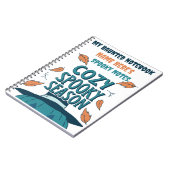 レトロ不気味パンプキンハロウィーンコージー不気味シーズン ノートブック (左側)