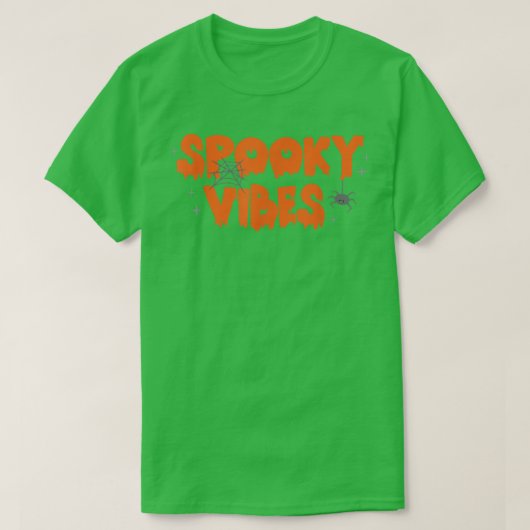 レトロ不気味ビベス先生ハロウィーン仮装女性 Tシャツ (デザイン正面)