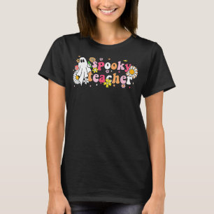 レトロ不気味先生フローラ幽霊スクールハル Tシャツ