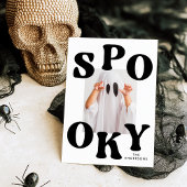 レトロ不気味白黒フォトハロウィーン シーズンカード