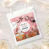 レトロ不気味Groovyハロウィン感謝してい生誕生日 フェイバーバッグ (クリップ留めされた状態)