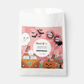 レトロ不気味Groovyハロウィン感謝してい生誕生日 フェイバーバッグ (正面)