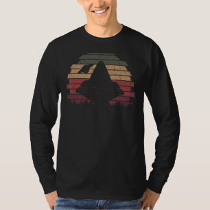 レトロ不飛んでいる明物体エイリアン科学Fic Tシャツ