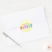 レトロ世界一のいとこ ラウンドシール (封筒)