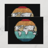レトロ世界地図 シーズンカード (正面/裏面)