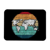 レトロ世界地図 マグネット (横)