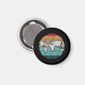 レトロ世界地図 マグネット (正面/裏面)