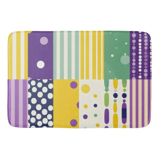 レトロ中世紀モダン美術ポップ・アートのインスパイア バスマット (正面)