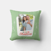 レトロ中世紀写真モダンクリスマス クッション (正面)