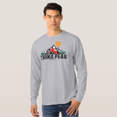 レトロ中国ピークスキー Tシャツ (正面フル)